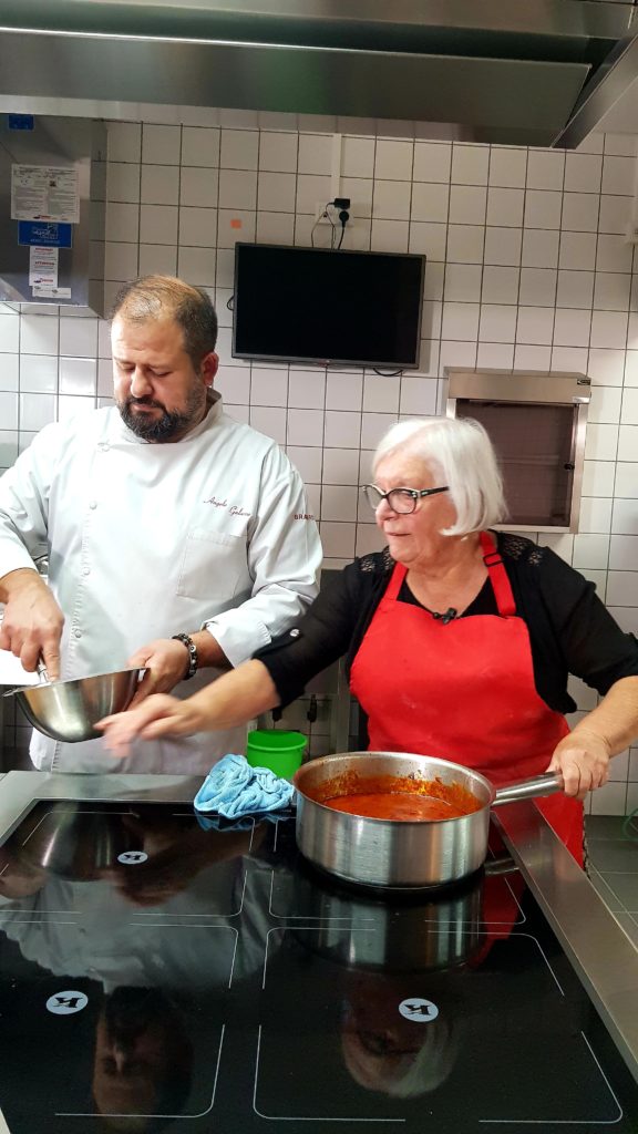 Chef Angelo Galasso with Nonna Giovanna My Little Italy
